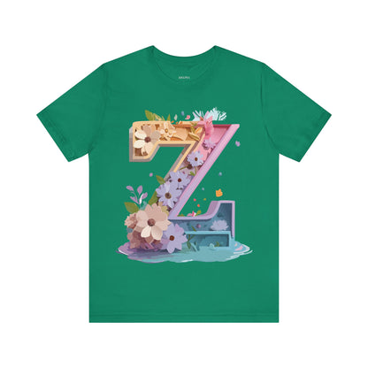 Natural Cotton Tee Shirt - Letters Collection - Z Printify