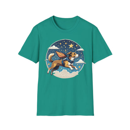 Dog Shirt Unisex Animal Print Tee Hundred Percent Cotton Softstyle Gildan 64000