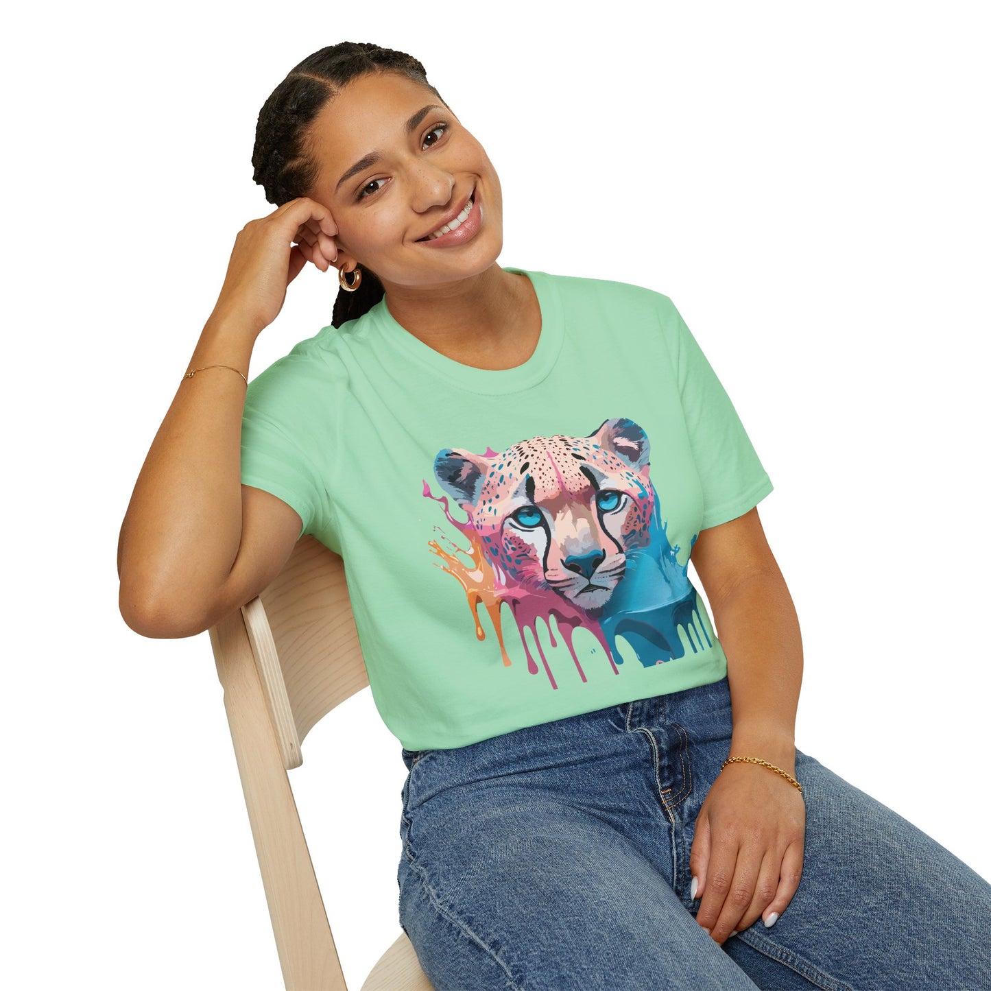 Cheetah Shirt, Shirt with Cheetah, Cheetah Tee, Shirt with Animals