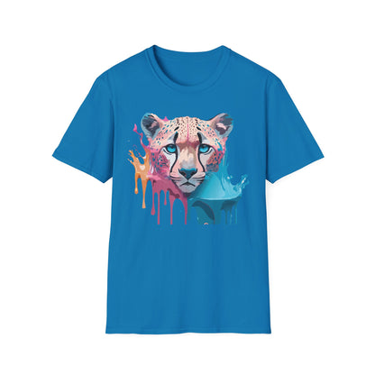 Unisex Cheetah Tee Softstyle Gildan 64000 100 Percent Cotton