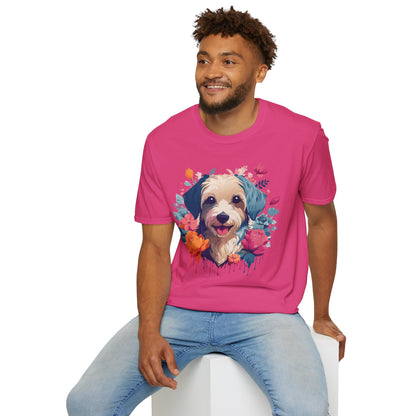 Dog Shirt Unisex Animal Tee Made From 100 Percent Ring Spun Cotton