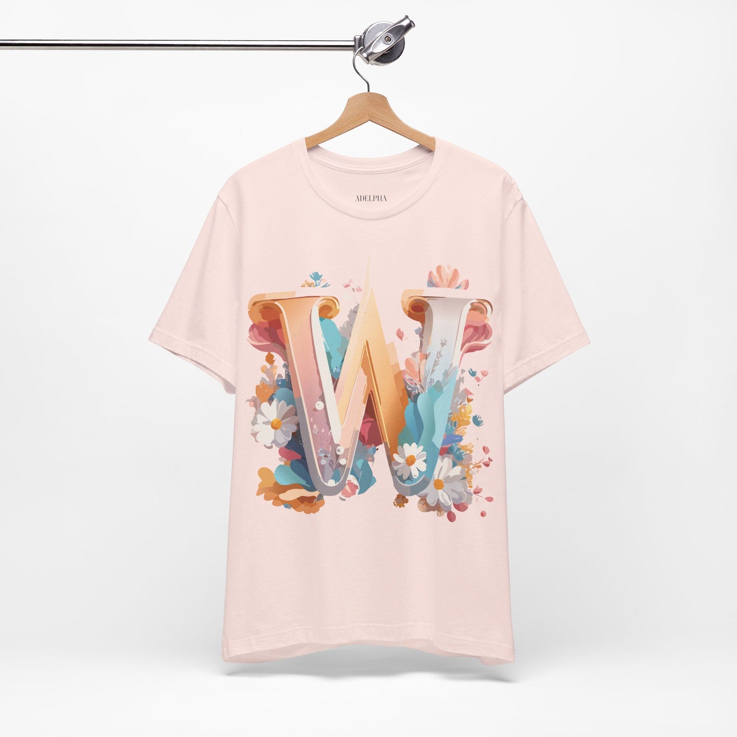 T-Shirt aus natürlicher Baumwolle – Letters Collection – W