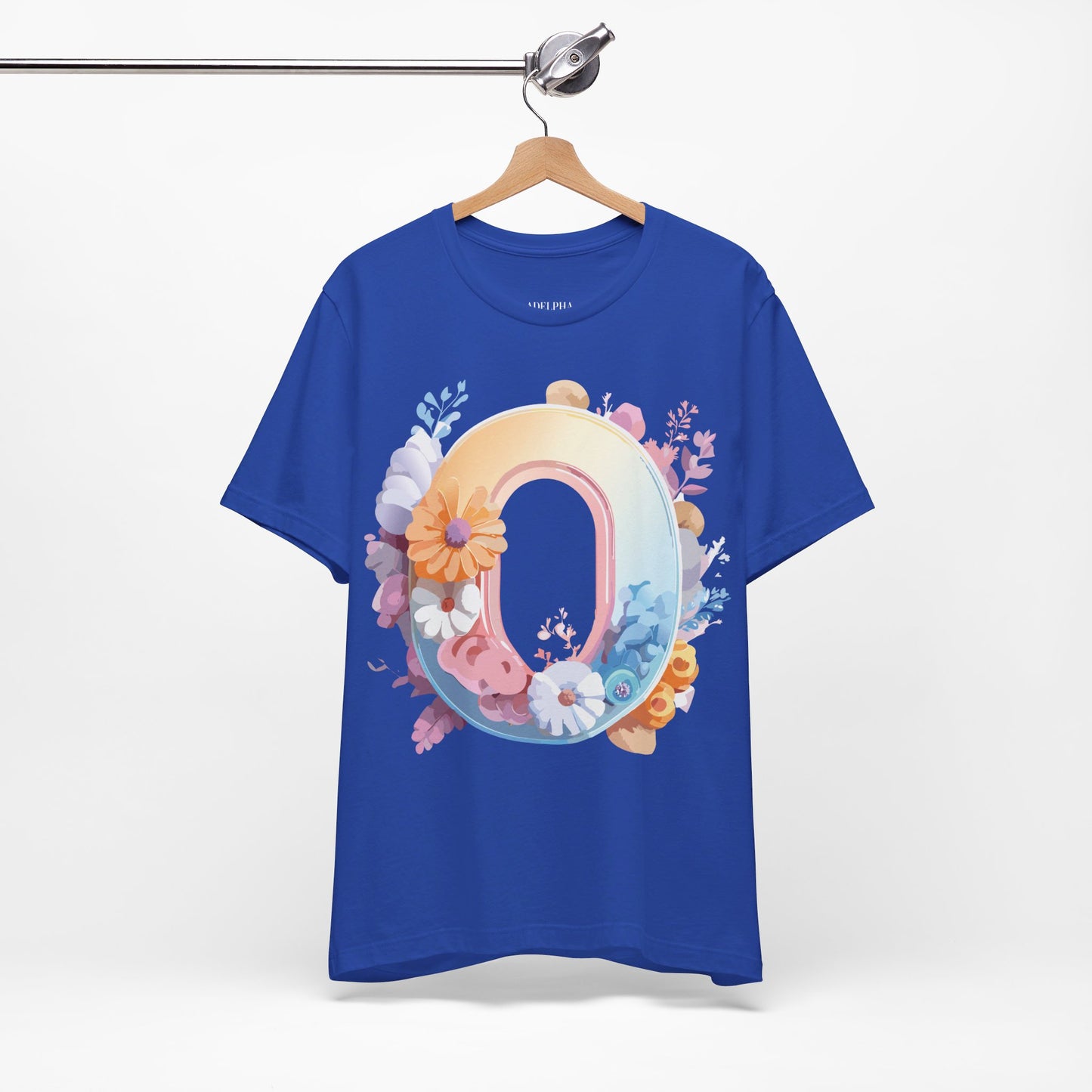 Natural Cotton Tee Shirt - Letters Collection - O