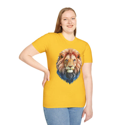 Lion Shirt Unisex Animal Tee Ring Spun Cotton Softstyle Tee Gildan