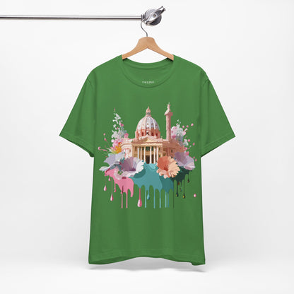 Natural Cotton Tee Shirt - Beautiful Places Collection - Rome Printify