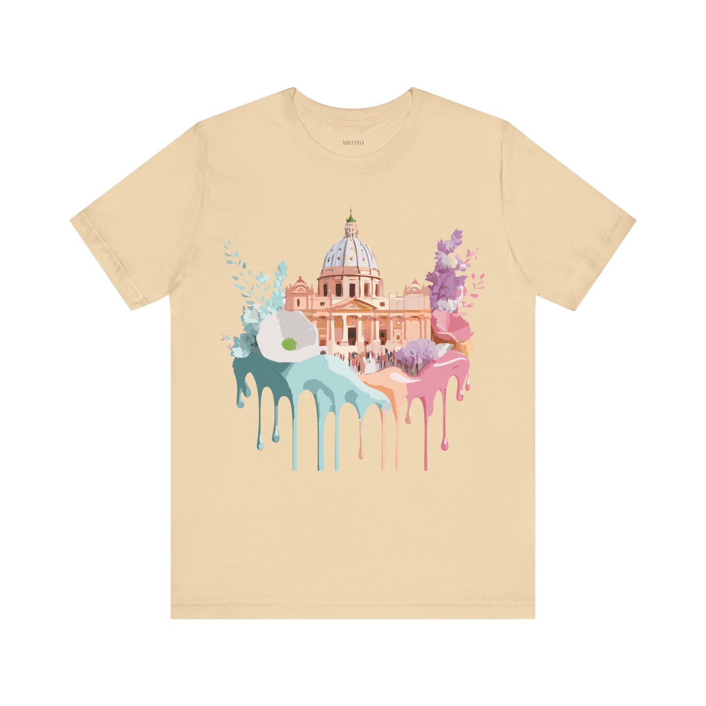 Natural Cotton Tee Shirt - Beautiful Places Collection - Rome