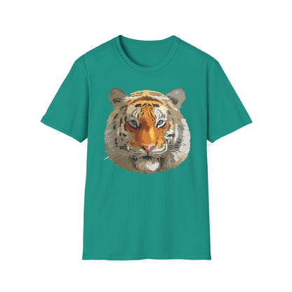 Unisex Tiger Shirt Animal Print Tee Gildan Softstyle Cotton Quality