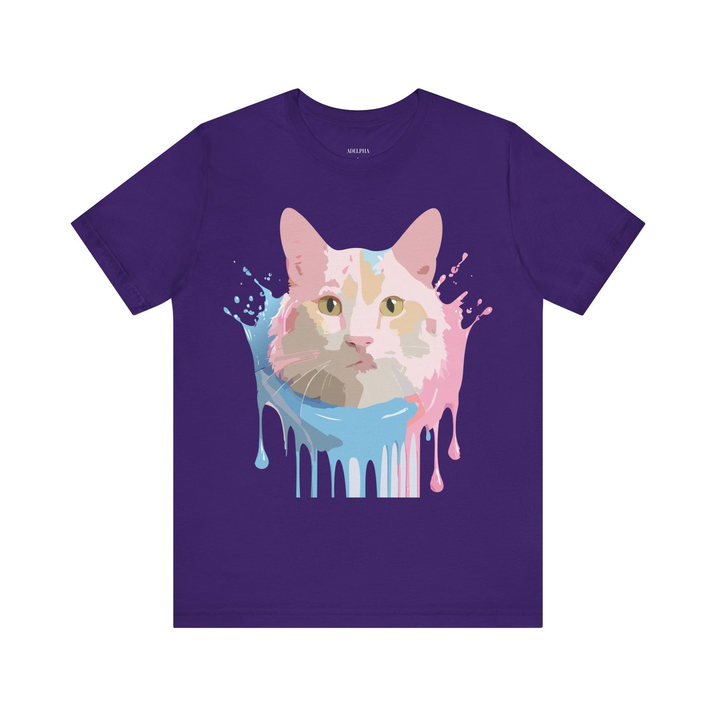 T-Shirt aus natürlicher Baumwolle mit Katze