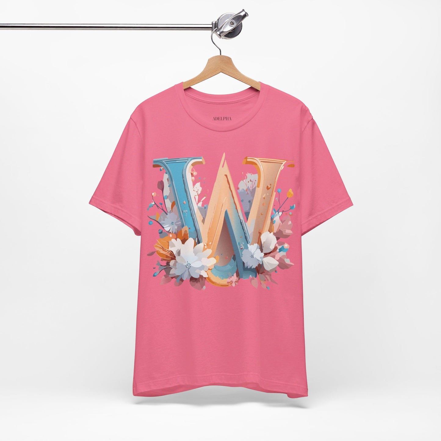 Natural Cotton Tee Shirt - Letters Collection - W