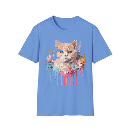 Cat Shirt Unisex Kitten Tee Softstyle Gildan 64000 Cotton Tee