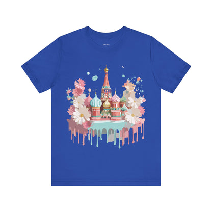 Natural Cotton Tee Shirt - Beautiful Places Collection - Moscow Printify
