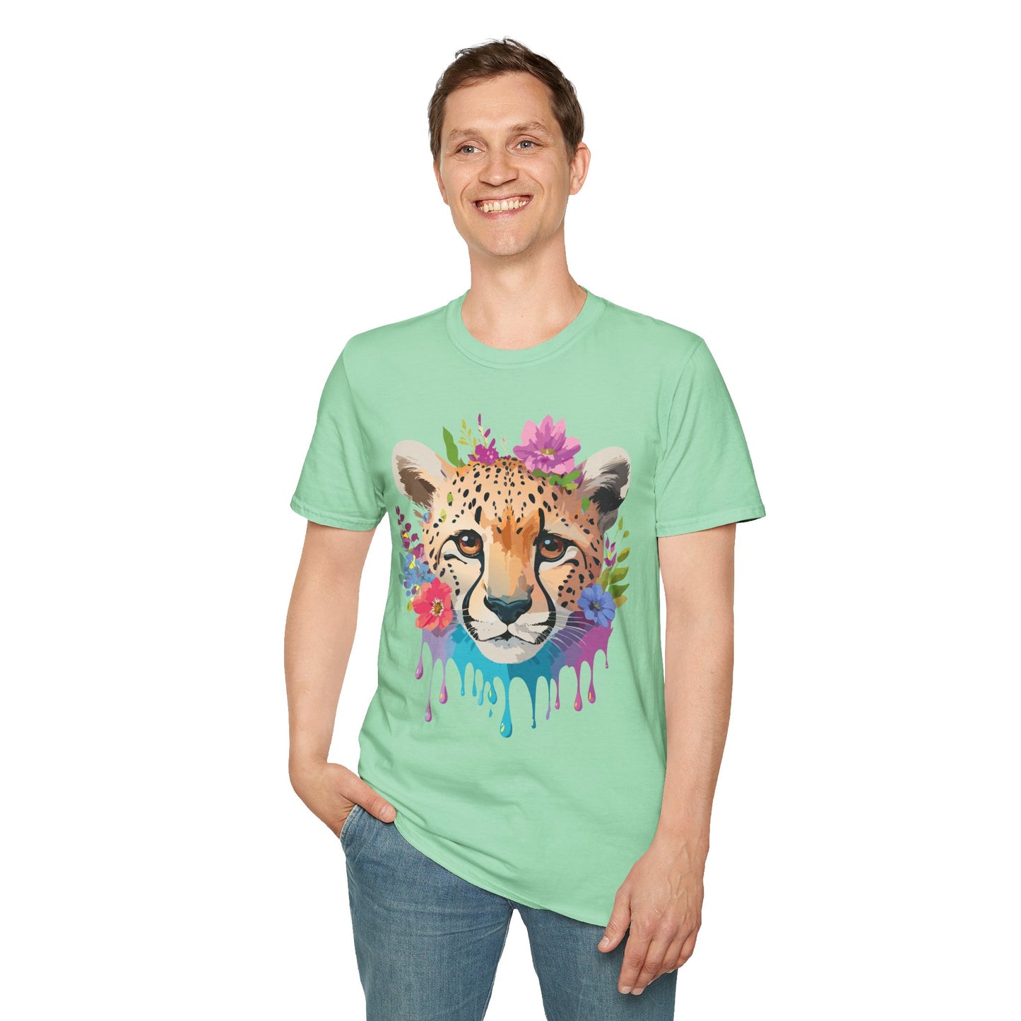 Cheetah Shirt, Shirt with Cheetah, Cheetah Tee, Shirt with Animals