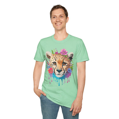 Cheetah Print Unisex Softstyle T Shirt Gildan 64000 Tee For Everyday Comfort