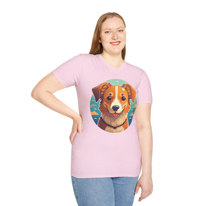 Dog Shirt Unisex Animal Tee One Hundred Percent Cotton Softstyle Gildan 64000