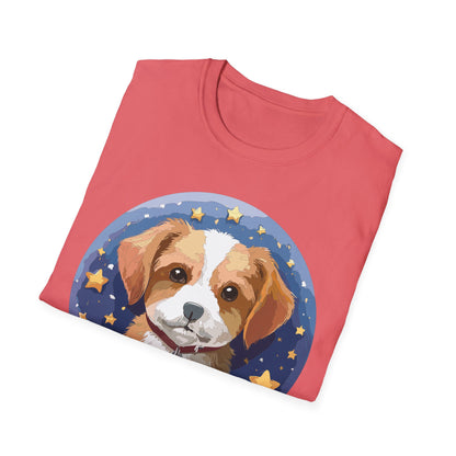 Unisex Dog Shirt Animal Print Tee Gildan Softstyle 64000 Cotton