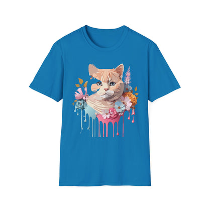 Cat Shirt Unisex Kitten Tee Softstyle Gildan 64000 Cotton Tee