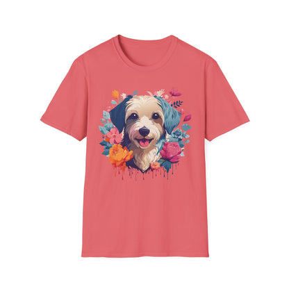 Dog Shirt Unisex Animal Tee Made From 100 Percent Ring Spun Cotton