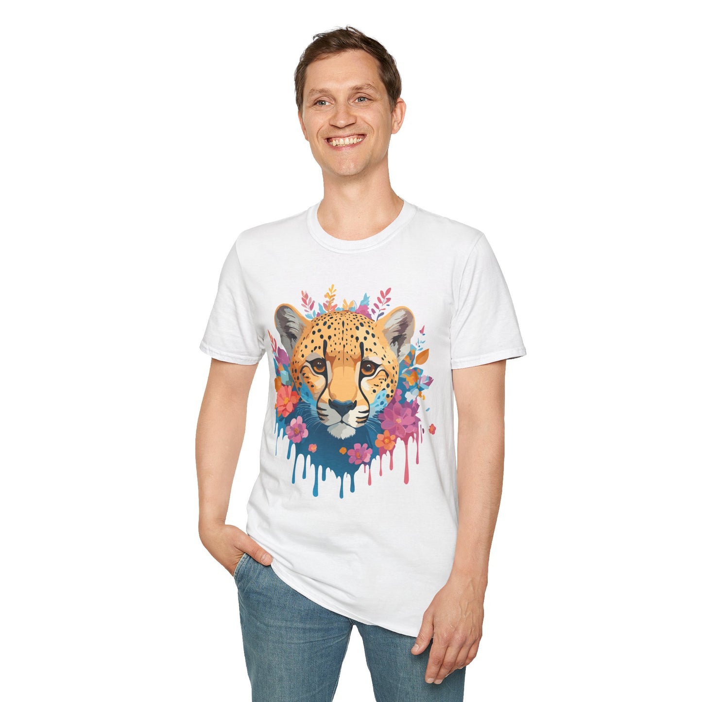 Cheetah Shirt, Shirt with Cheetah, Cheetah Tee, Shirt with Animals