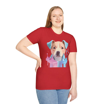 Dog Shirt Unisex Animal Tee Softstyle Gildan 64000 Cotton Tee