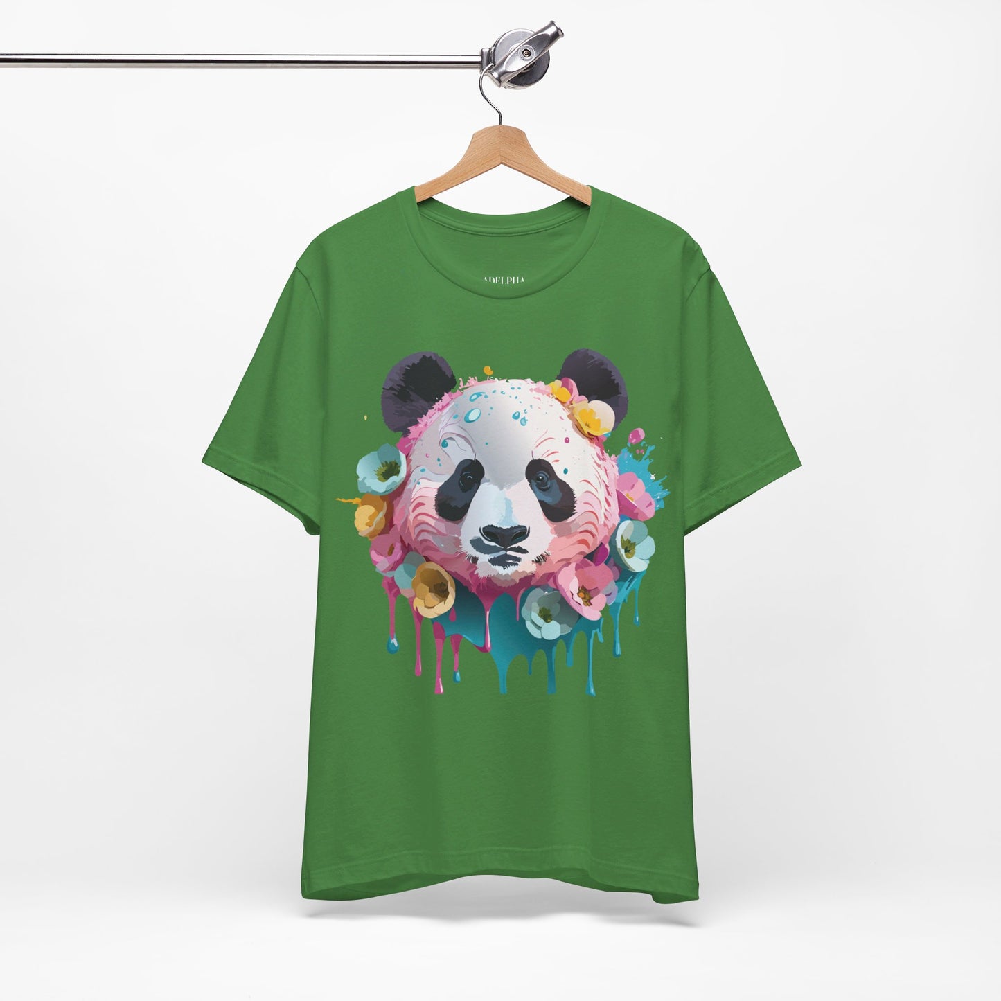 T-Shirt aus natürlicher Baumwolle mit Panda