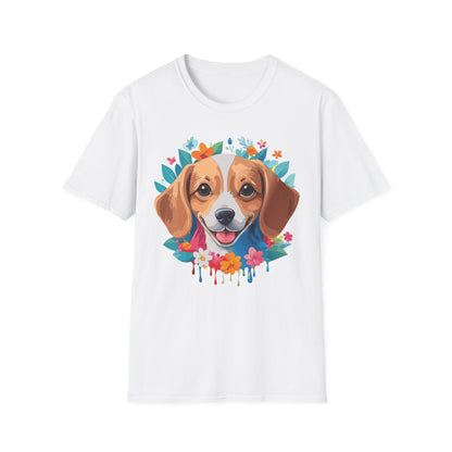 Unisex Dog Shirt Animal Tee Gildan Softstyle 64000 Cotton Tee