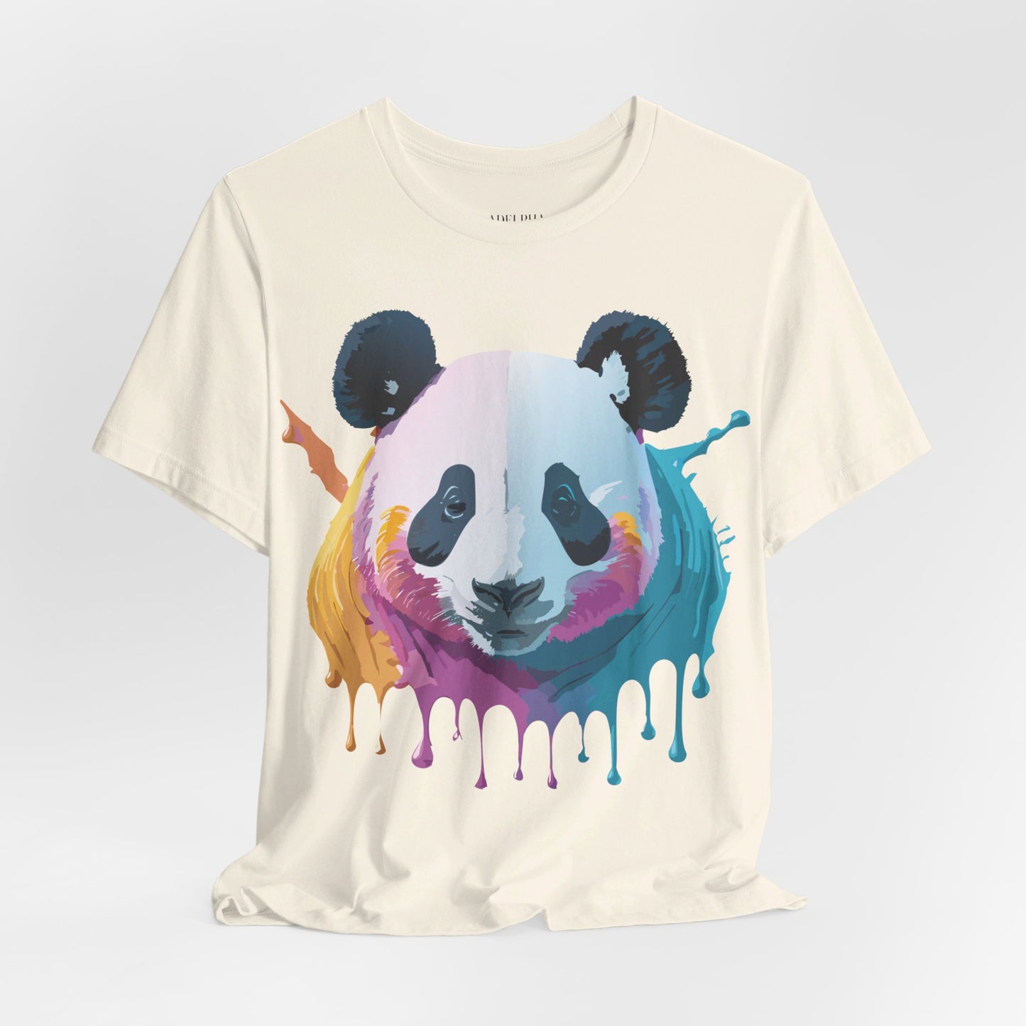 Natural Cotton Tee Shirt with Panda