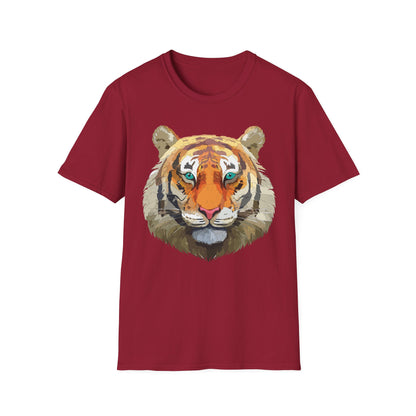 Tiger Shirt Unisex Animal Tee Gildan Softstyle 64000 Cotton Tee