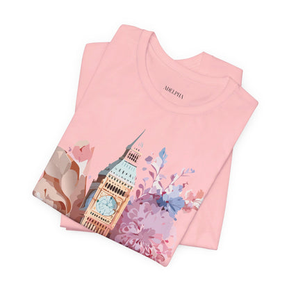 Natural Cotton Tee Shirt - Beautiful Places Collection - London Printify