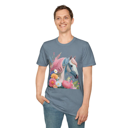 Horse Shirt Unisex Gildan Softstyle 64000 Cotton Tee With Animals