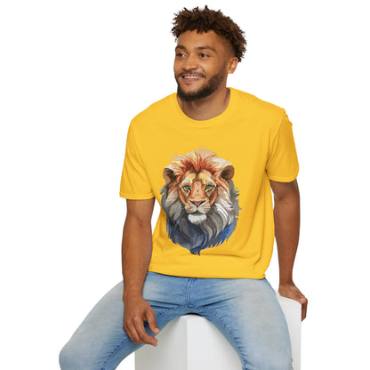 Lion Shirt Unisex Animal Tee Gildan Softstyle 64000 Cotton Tee