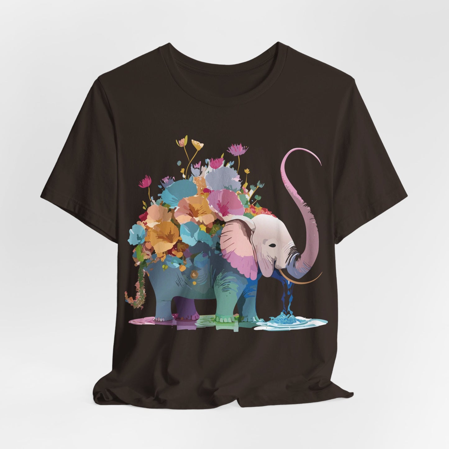 T-Shirt aus natürlicher Baumwolle mit Elefant