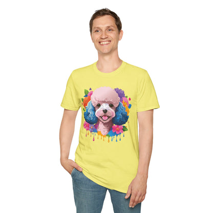 Unisex Dog Shirt Softstyle Tee 100 Percent Cotton Animal Print