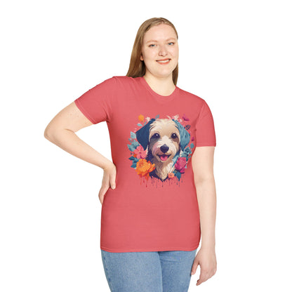 Dog Shirt Unisex Animal Tee Made From 100 Percent Ring Spun Cotton