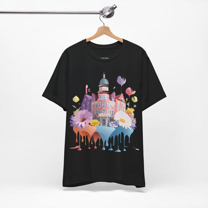 Natural Cotton Tee Shirt - Beautiful Places Collection - Amsterdam Printify
