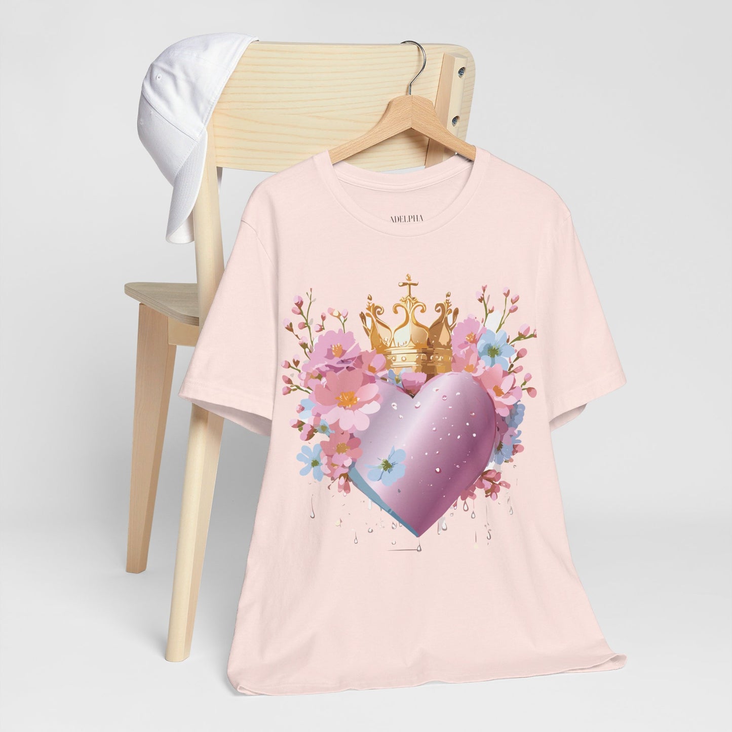 T-Shirt aus natürlicher Baumwolle – Love Story-Kollektion