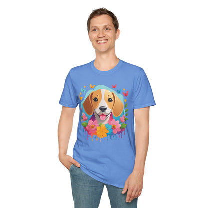 Dog Shirt Unisex Animal Tee Softstyle Cotton Comfort Everyday Wear