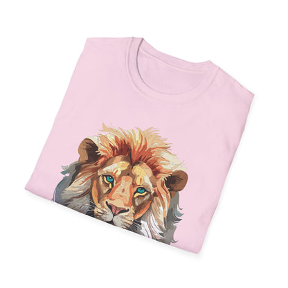 Lion Shirt Unisex Animal Tee Gildan Softstyle 64000 Cotton Tee