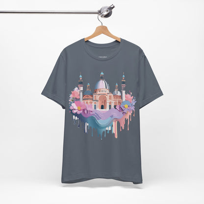 Natural Cotton Tee Shirt - Beautiful Places Collection - Venice Printify