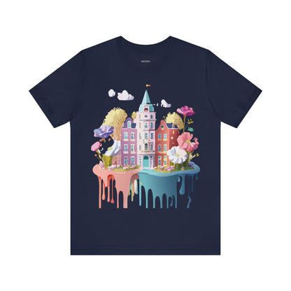 Natural Cotton Tee Shirt - Beautiful Places Collection - Amsterdam Printify