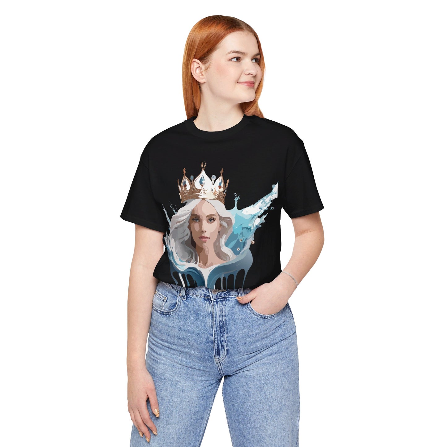 T-Shirt aus natürlicher Baumwolle – Queen Collection