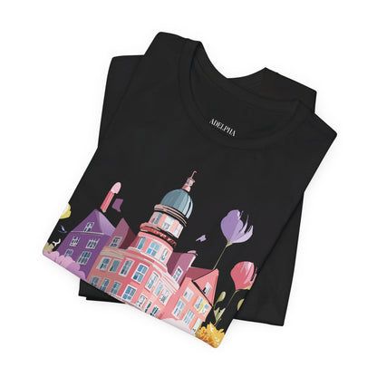 Natural Cotton Tee Shirt - Beautiful Places Collection - Amsterdam Printify
