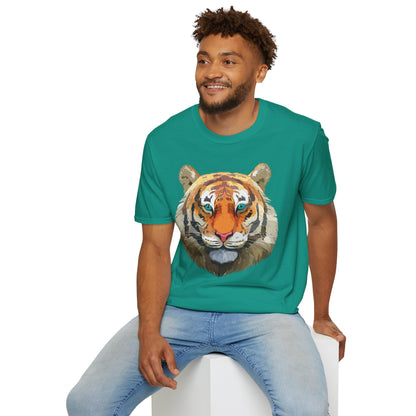 Tiger Shirt Unisex Animal Tee Gildan Softstyle 64000 Cotton Tee