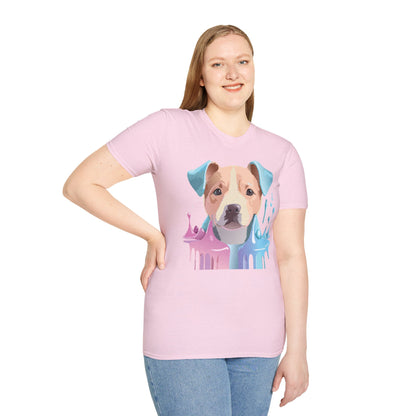 Dog Shirt Unisex Animal Tee Softstyle Gildan 64000 Cotton Tee