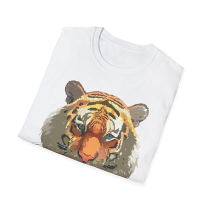 Unisex Tiger Shirt Gildan Softstyle 64000 Cotton Tee For Everyday Comfort