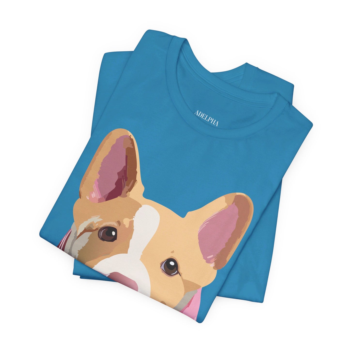 T-shirt en coton naturel avec chien