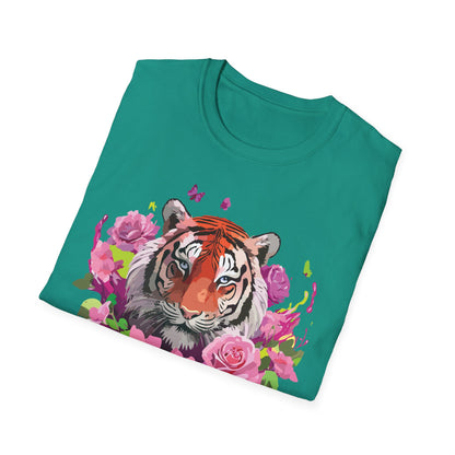 Tiger Shirt Unisex Tee Gildan Softstyle 64000 Ring Spun Cotton