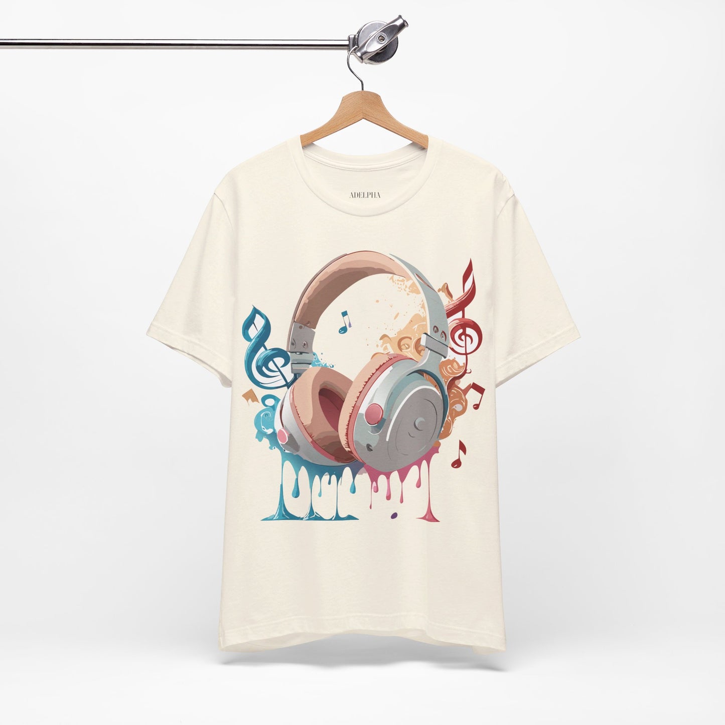 T-Shirt aus natürlicher Baumwolle – Musikkollektion