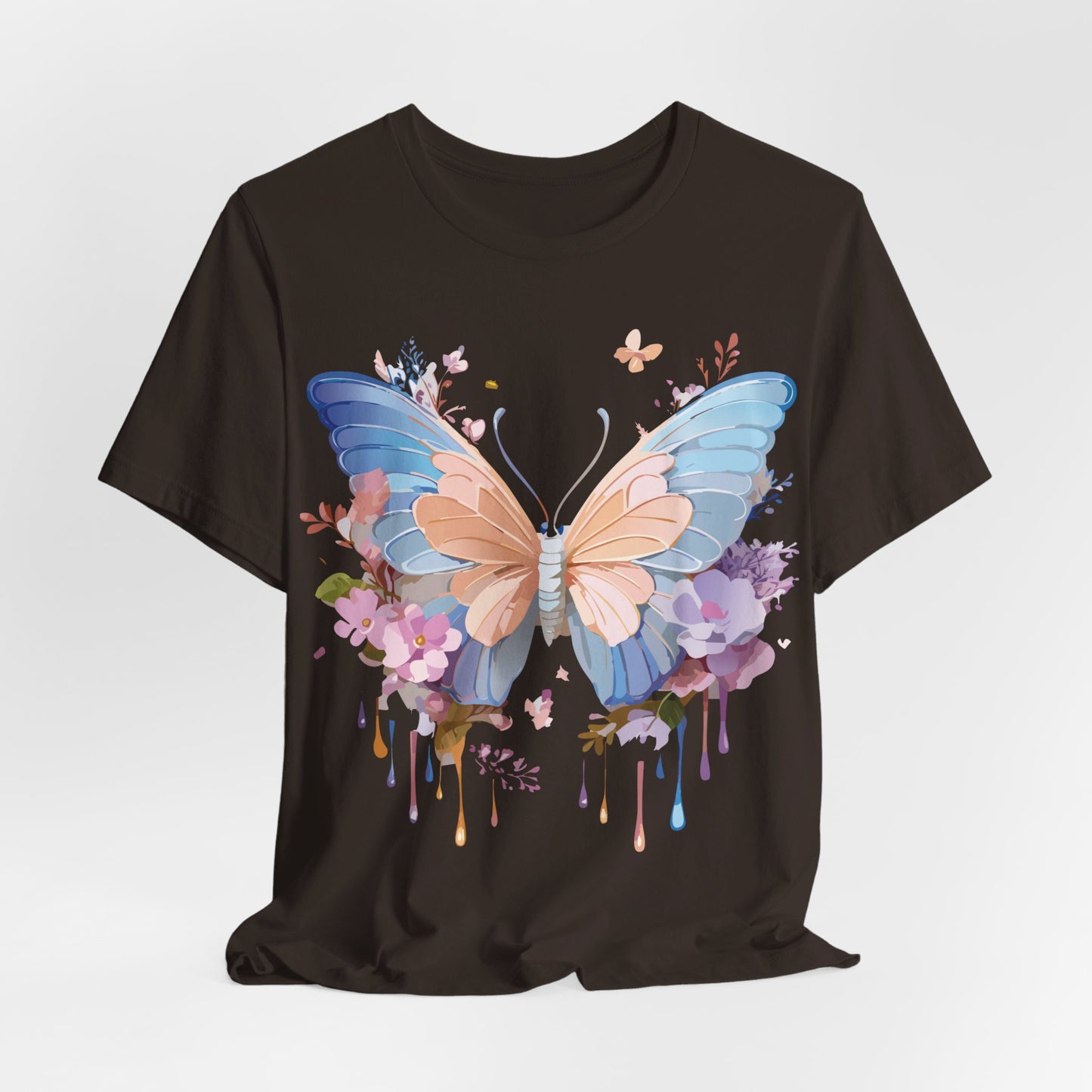 T-Shirt aus natürlicher Baumwolle mit Schmetterling