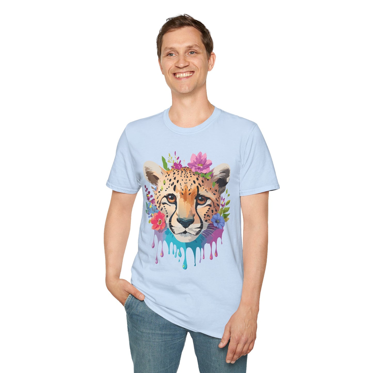 Cheetah Shirt, Shirt with Cheetah, Cheetah Tee, Shirt with Animals