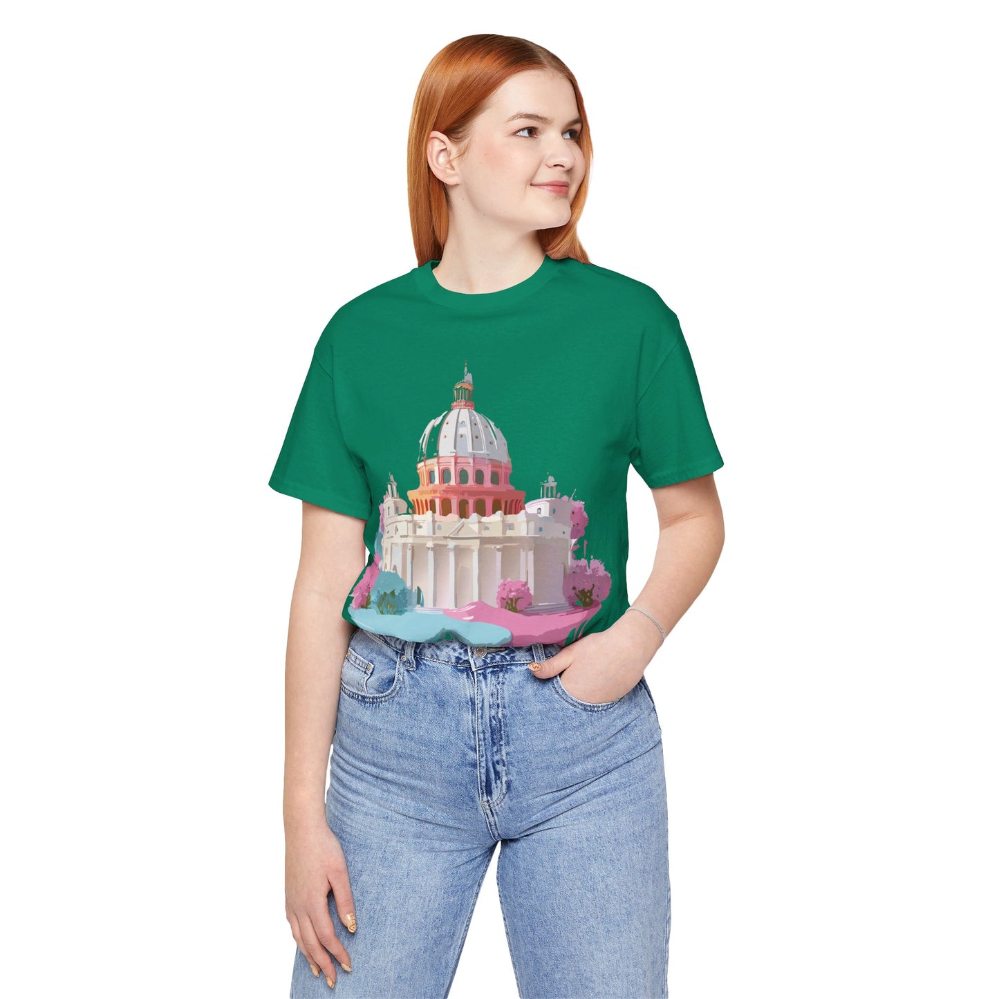 Natural Cotton Tee Shirt - Beautiful Places Collection - Rome